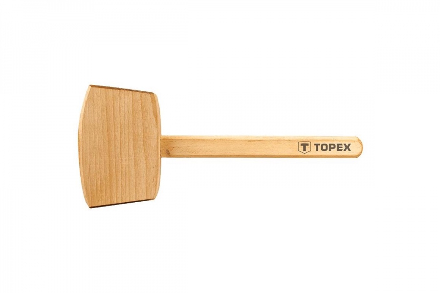 Киянка TOPEX  500гр, деревянная, деревянная  рукоятка, длина 315мм 