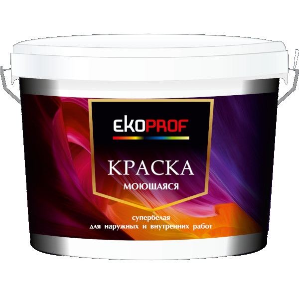 Краска моющаяся ЭКО Akrimax супербелая для внутренних работ  1,5кг (6) (336)