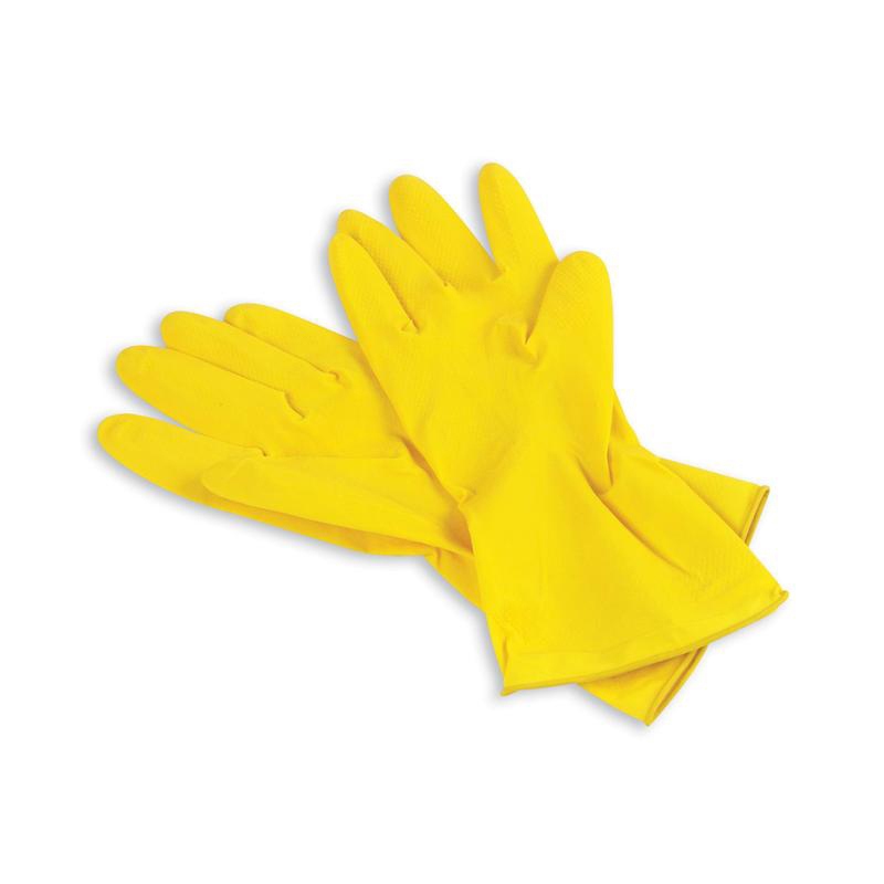 Перчатки латексные желтые  