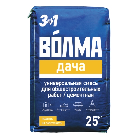 Смесь сухая цементная строительная   "ВОЛМА-Дача" " 25 кг (48) ВЛГ-МКП "