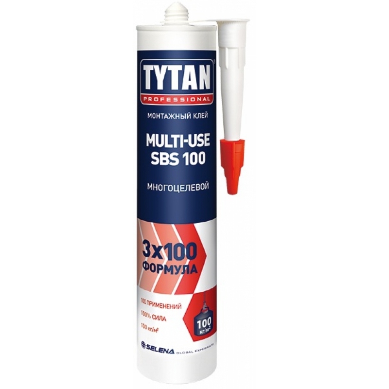 Tytan Professional Монтажный клей Multi-use SBS бежевый 310мл (12)