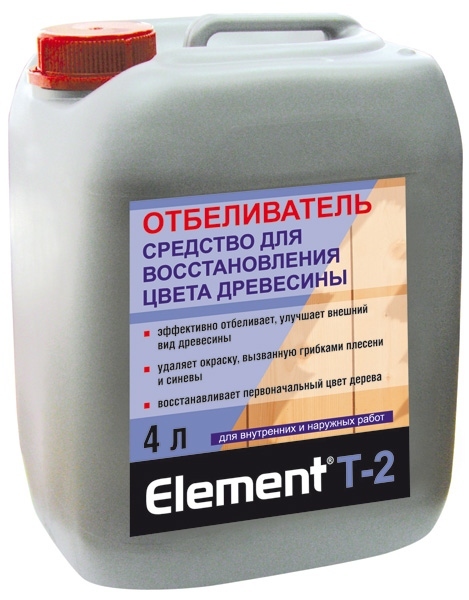 Элемент Т-2 отбеливатель для дерева 4л (96)