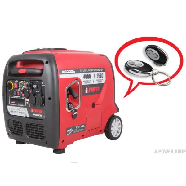 Генератор бензиновый инверторный A-iPower A4000iS 3,5кВт Электрический стартер/пульт