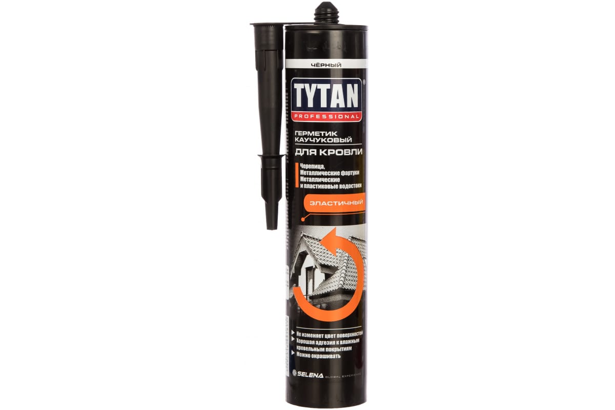 Герметик Tytan Professional каучуковый черный 310мл