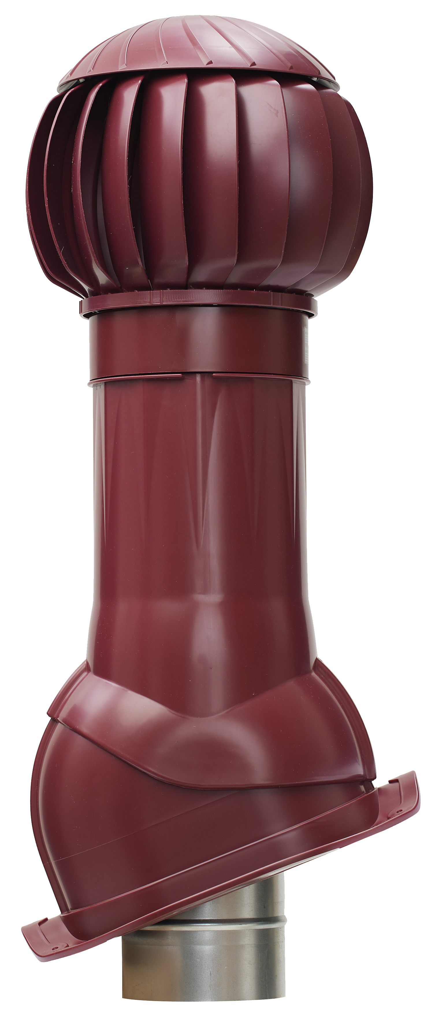 Комплект вентиляции Gervent для кровли Монтеррей, 160 мм, труба изолированная 125 мм, RAL 3009, оксидно-красный