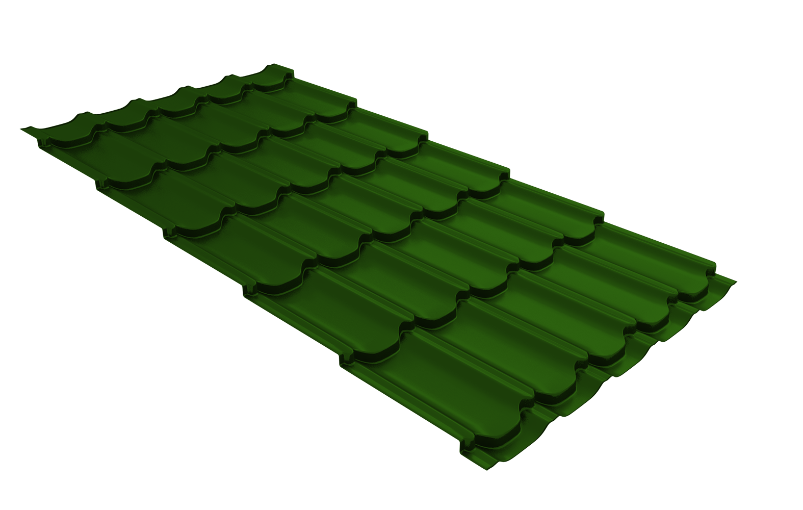 Металлочерепица квинта плюс 0,45 PE RAL 6002 лиственно-зеленый