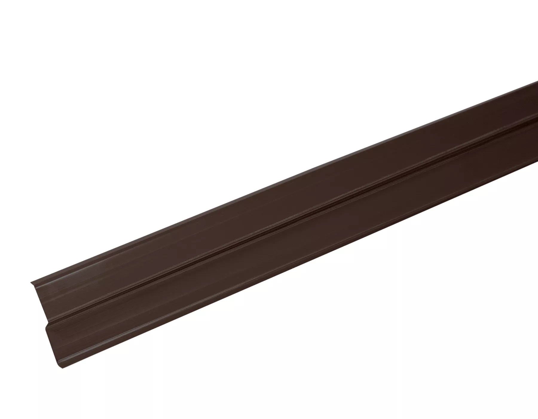 Планка прижимная Luxard (планка примыкания), коричневая, 2000х85мм