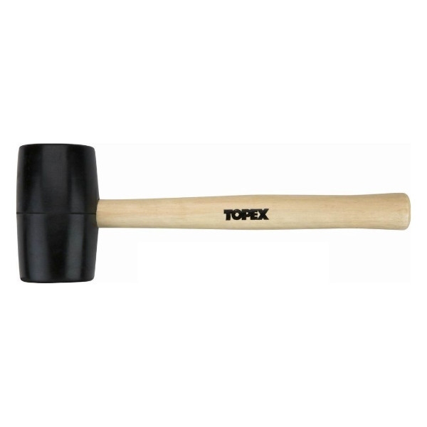 Киянка TOPEX  340гр, резиновая, деревянная рукоятка, d50мм