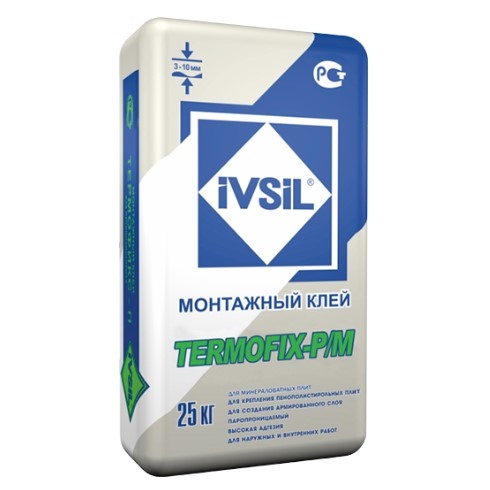 Клей монтажный IVSIL TERMOFIX- M/P 25кг (48)