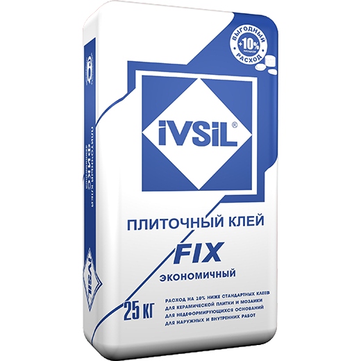 Клей плиточный IVSIL FIX 25кг (48)  