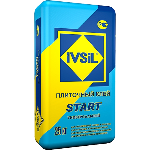 Клей плиточный IVSIL START 25кг (48)