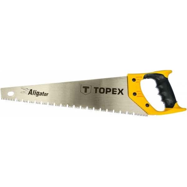 Ножовка по дереву TOPEX Aligator 400мм 7зуб/дюйм д/тверд. древ. 3-сторонняя заточка