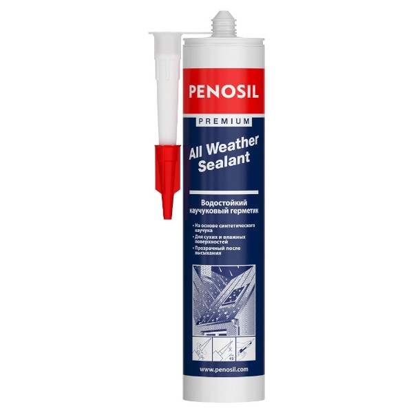 PENOSIL All Weather, герметик кровельный каучуковый бесцветный 310 мл (12шт)