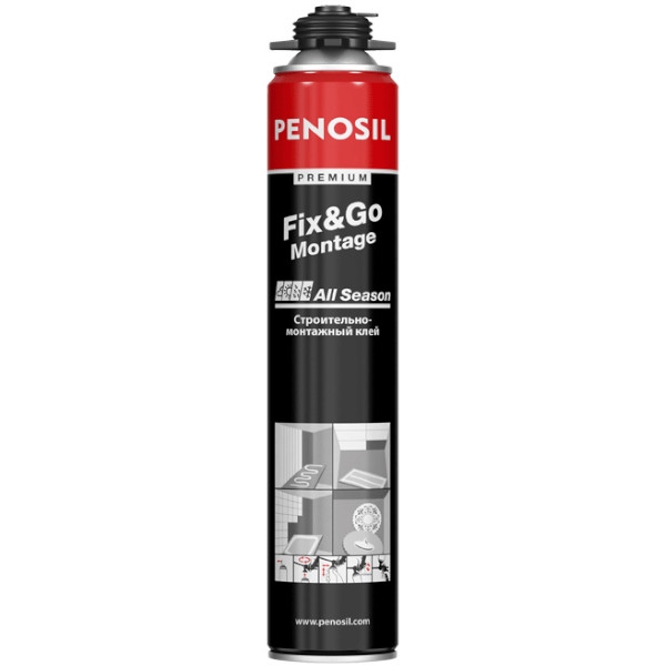 PENOSIL Premium Fix&Go Montage, аэрозольный монтажный клей , 750 мл (12шт)