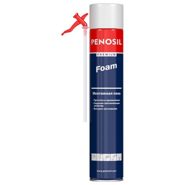 PENOSIL Premium Foam  пена монтажная с трубочкой, 750 мл (12шт)