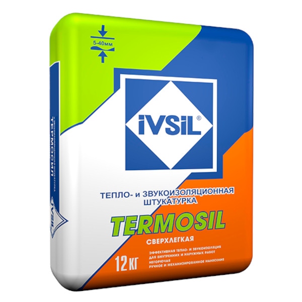Штукатурка теплоизоляционная IVSIL TERMOSIL 12кг (64)
