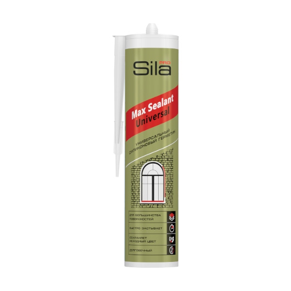 Sila PRO Max Sealant, силиконовый универсальный герметик, коричневый, 290 мл (1 уп - 25 шт) Заказное