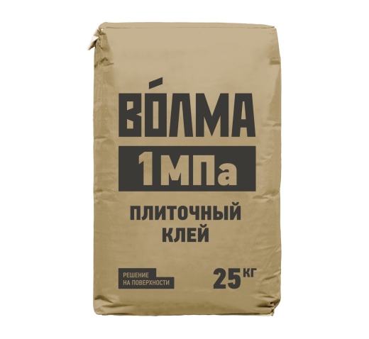 Смесь сухая цементная клеевая ВОЛМА Клей 1 МПа СО серый мешок 25 кг (48/56) ВЛГ