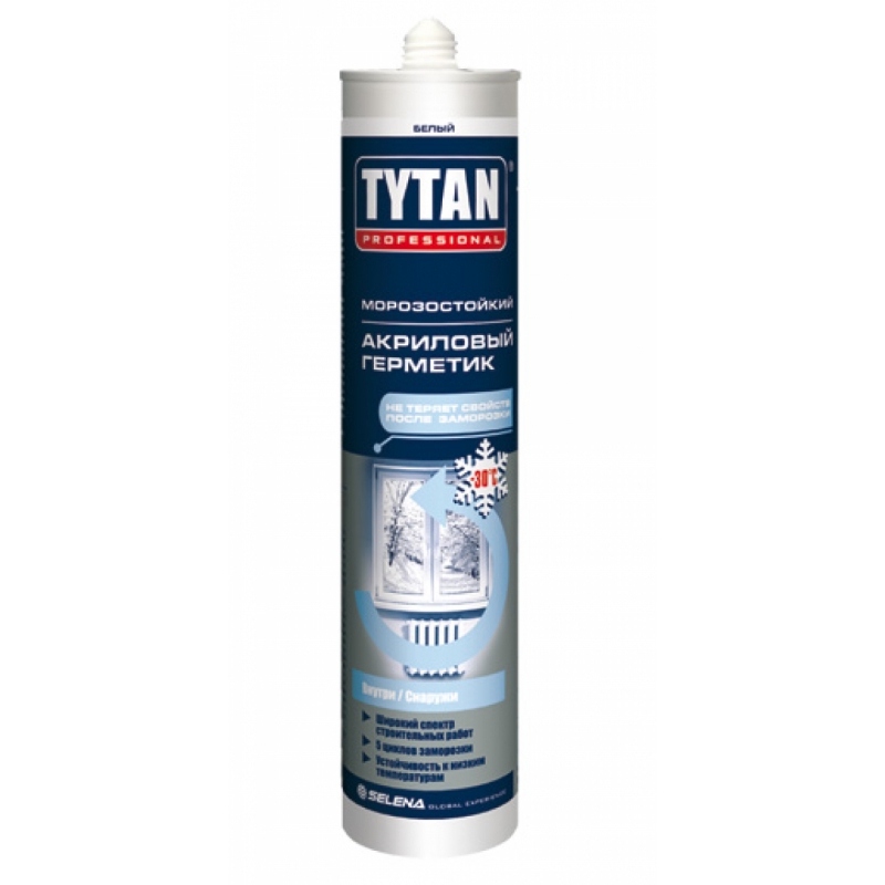 Tytan Professional Герметик Акриловый белый 310мл (12)