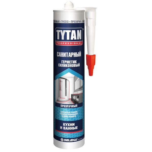 Tytan Professional Герметик Силиконовый Санитарный белый 280мл(12)