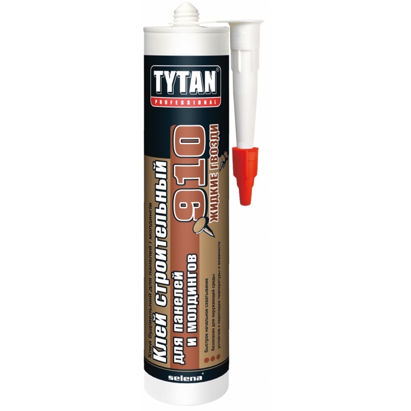 Tytan Professional клей строительный для панелей и молдингов №910 белый 440гр (12)