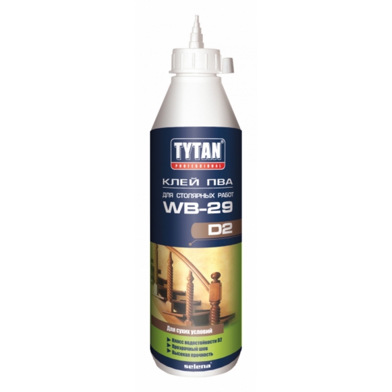 Tytan Professional  ПВА клей D2 для столярных работ 750 г (12)