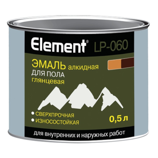 Альпа Элемент LP-060 Эмаль для пола алкидная глянцевая 1,8л/2,12кг (528)