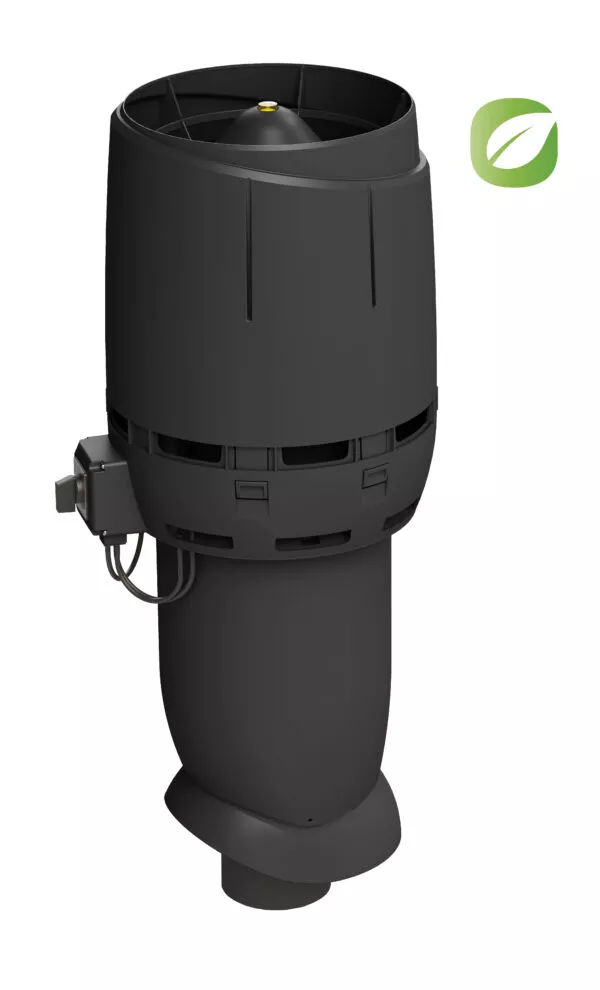 Вентилятор крышный FLOW ЕCo110P/700 черный