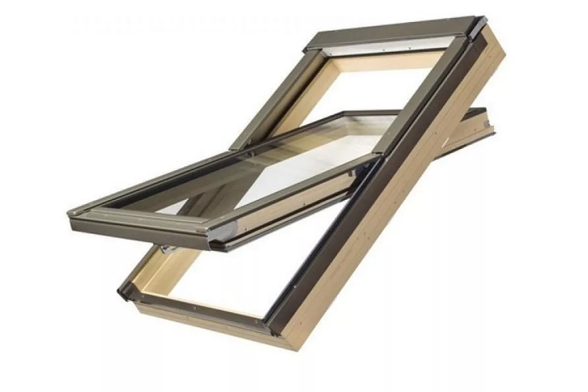 Окно мансардное РТР-V/PI U3"Сосна" 55х98