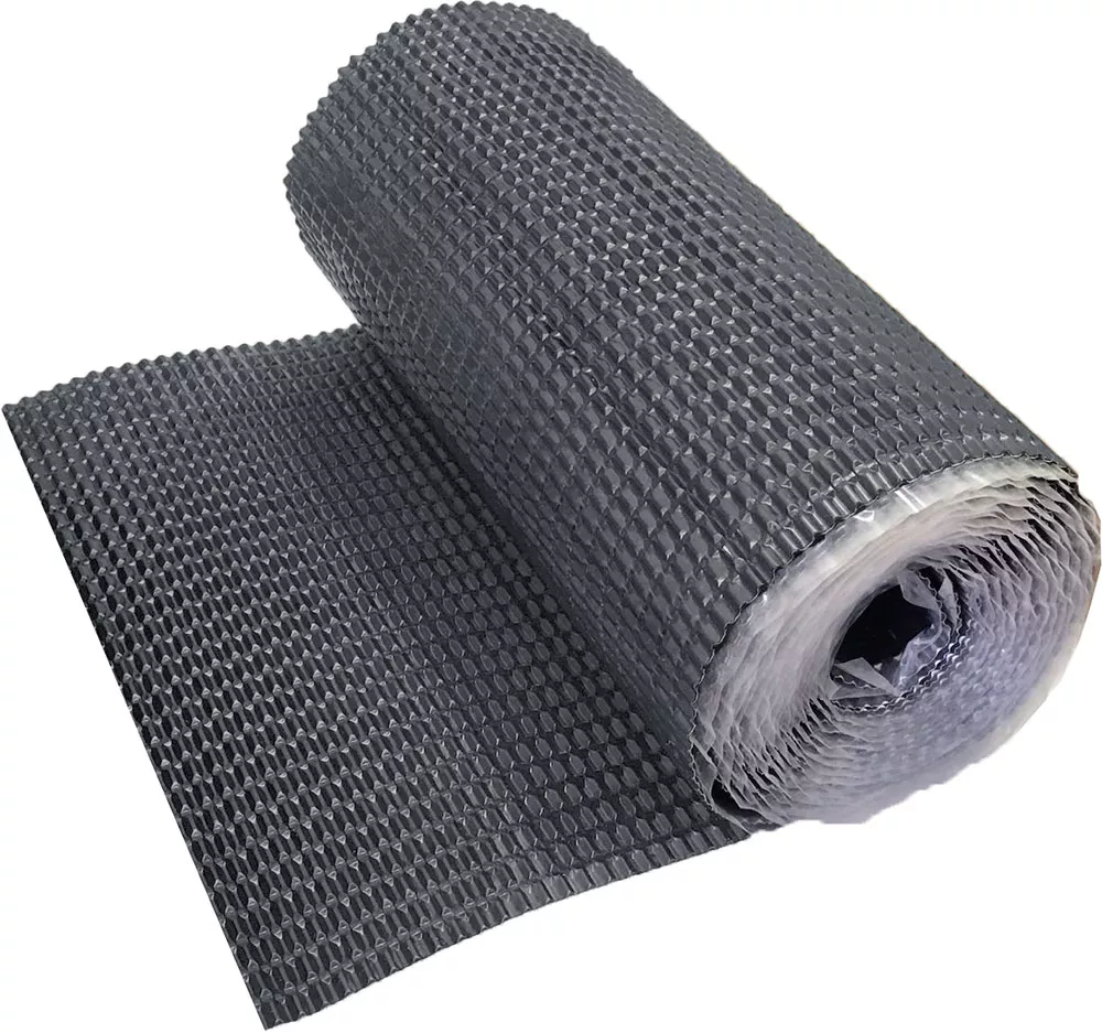 Лента для примыкания гофрированная алюминиевая Optima серая, 280 мм (5м)