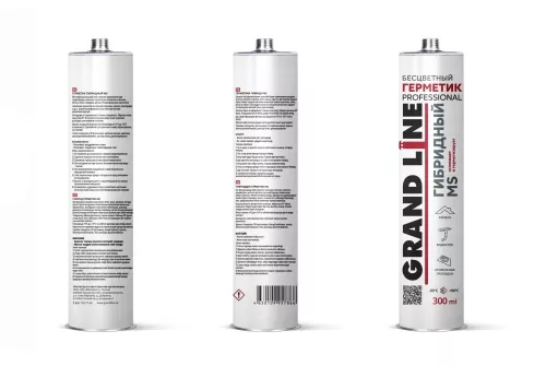 Герметик Grand Line Professional гибридный MS бесцветный 300мл