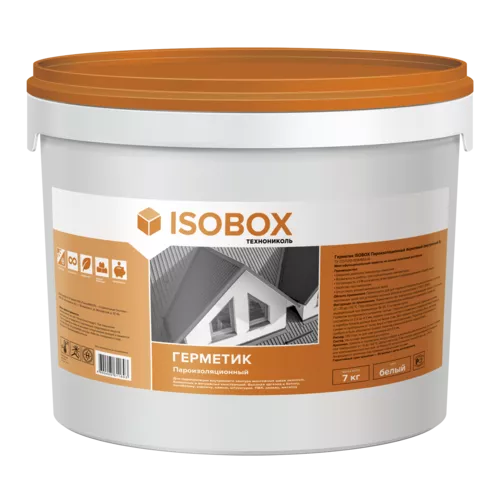 Герметик ISOBOX Пароизоляционный Акриловый (внутренний Б), 7кг