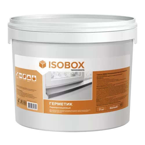 Герметик ISOBOX Паропроницаемый Акриловый (наружный А), 7кг