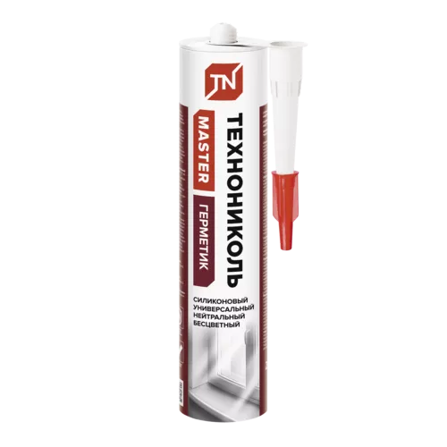 Герметик ТЕХНОНИКОЛЬ универсальный нейтральный силиконовый бесцветный 280 мл.