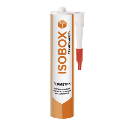 Герметик ISOBOX силиконовый универсальный бесцветный, 260 мл (24 шт.)