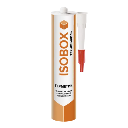 Герметик ISOBOX силиконовый санитарный бесцветный, 260 мл (24 шт.)