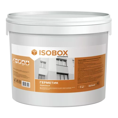 Герметик ISOBOX  Акриловый для межпанельных швов (белый), 7кг