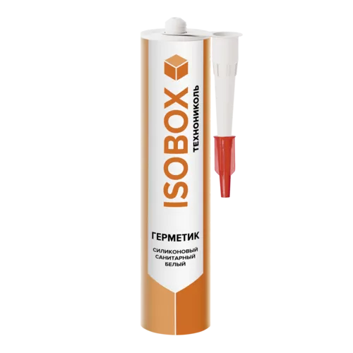 Герметик ISOBOX силиконовый санитарный белый, 260 мл  (24 шт.)